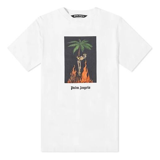 Футболка men's burning skeleton tee flame printing short sleeve white Palm Angels, белый
Футболка men's burning skeleton tee flame printing short sleeve white Palm Angels, белый