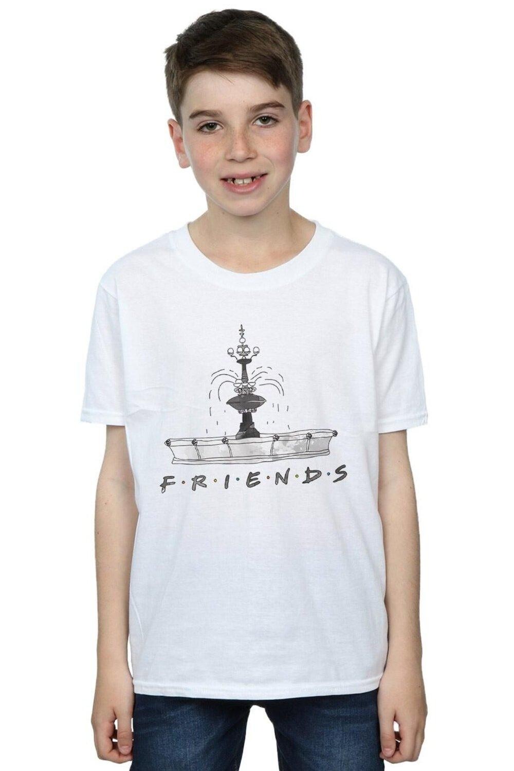 Футболка с эскизом фонтана Friends, белый
Футболка с эскизом фонтана Friends, белый