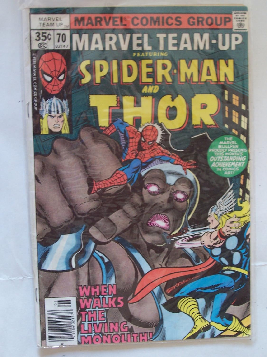 Marvel Team-Up #70 : Featuring Spider-Man and Thor in "Whom Gods Destroy" (Marvel Comics) (Marvel Comics)
Marvel Team-Up #70 : Featuring Spider-Man and Thor in "Whom Gods Destroy" (Marvel Comics) (Marvel Comics)