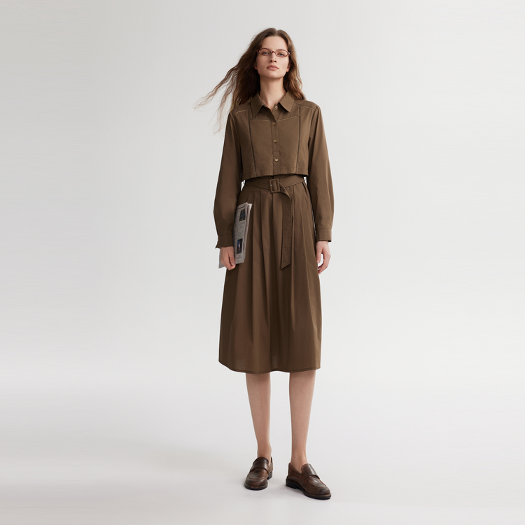 ELLE Женское платье с длинным рукавом Coffee
ELLE Женское платье с длинным рукавом Coffee