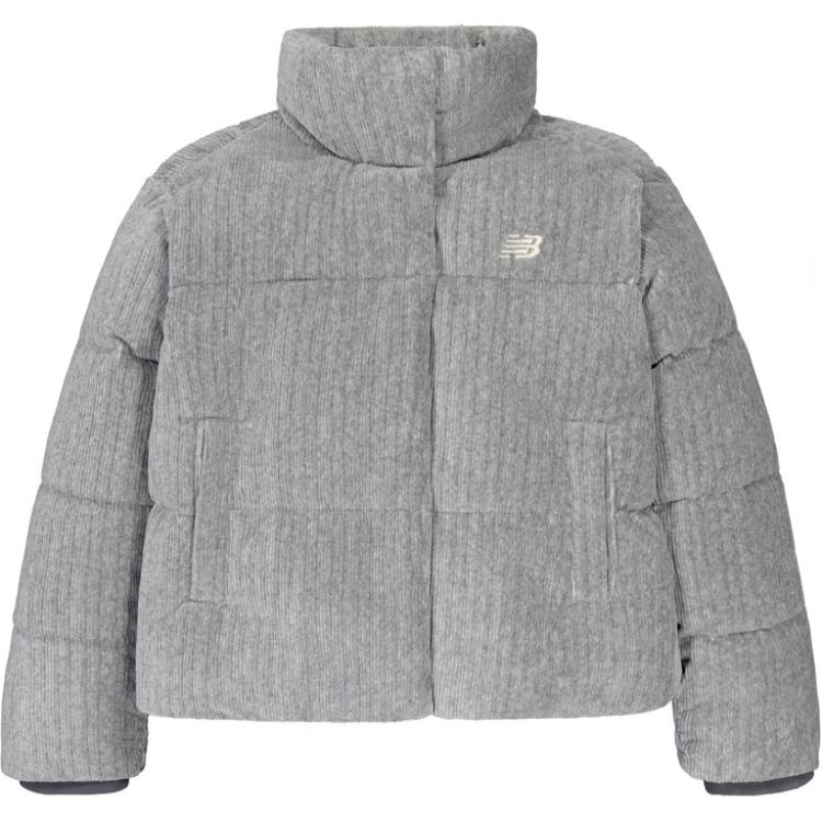 New Balance Серая женская пуховая куртка, Gray 
New Balance Серая женская пуховая куртка, Gray