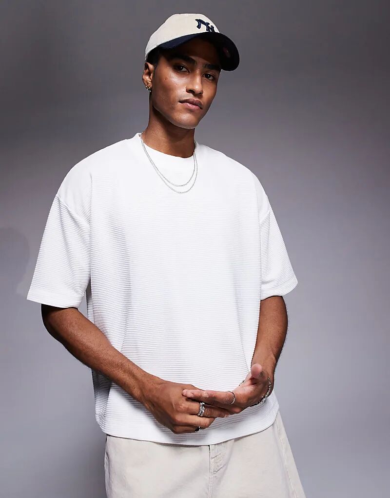 Футболка свободного кроя ASOS DESIGN суперплотная, свободного кроя, из рубчатой ткани белого цвета
Футболка свободного кроя ASOS DESIGN суперплотная, свободного кроя, из рубчатой ткани белого цвета