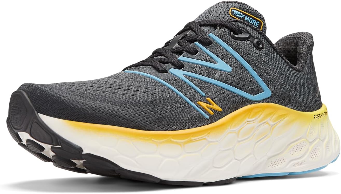 Кроссовки для бега New Balance Mens Fresh Foam X More V4, Black/Coastal Blue/Ginger Lemon
Кроссовки для бега New Balance Mens Fresh Foam X More V4, Black/Coastal Blue/Ginger Lemon