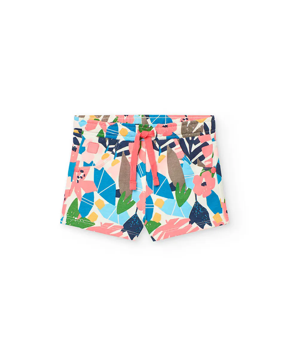 Шорты для девочек из хлопка с цветочным принтом Boboli, многоцветный
Шорты для девочек из хлопка с цветочным принтом Boboli, многоцветный