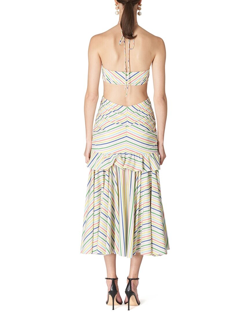 Платье миди Carolina Herrera с лямкой-бандо и оборками по краям, розовый
Платье миди Carolina Herrera с лямкой-бандо и оборками по краям, розовый