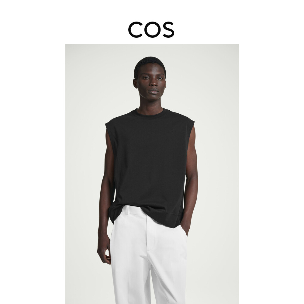 Мужской повседневный вязаный жилет Cos с круглым вырезом, черный
Мужской повседневный вязаный жилет Cos с круглым вырезом, черный
