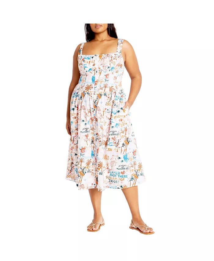 Платье миди Almay больших размеров CITY CHIC, мультиколор
Платье миди Almay больших размеров CITY CHIC, мультиколор