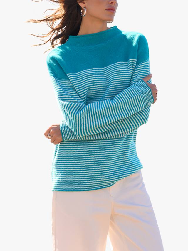 Джемпер из чистой шерсти с воротником-воронкой из войлока Celtic & Co., цвет Kingfisher Blue/White
Джемпер из чистой шерсти с воротником-воронкой из войлока Celtic & Co., цвет Kingfisher Blue/White