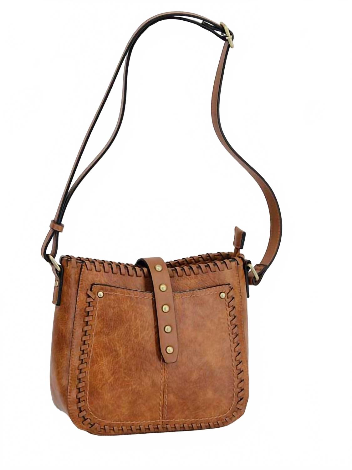 Женская коричневая сумка-кроссбоди из веганской кожи с декоративной строчкой MC Handbags
Женская коричневая сумка-кроссбоди из веганской кожи с декоративной строчкой MC Handbags