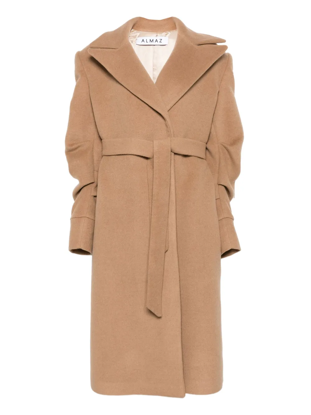 Пальто с поясом и присборенными рукавами Almaz, нейтральный 
Пальто с поясом и присборенными рукавами Almaz, нейтральный