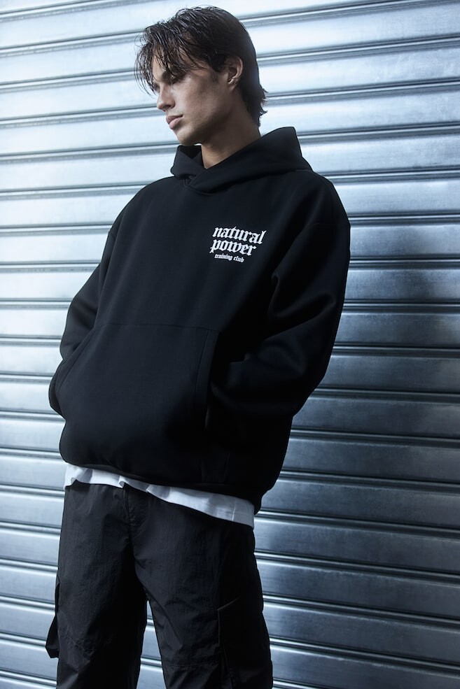 Спортивная толстовка из драймува свободного кроя H&M, черный
Спортивная толстовка из драймува свободного кроя H&M, черный