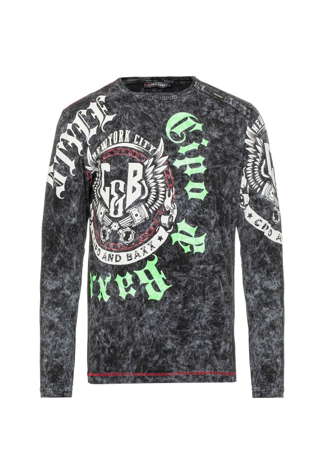 Рубашка с длинными рукавами и классным фирменным принтом CIPO & BAXX, черный
Рубашка с длинными рукавами и классным фирменным принтом CIPO & BAXX, черный