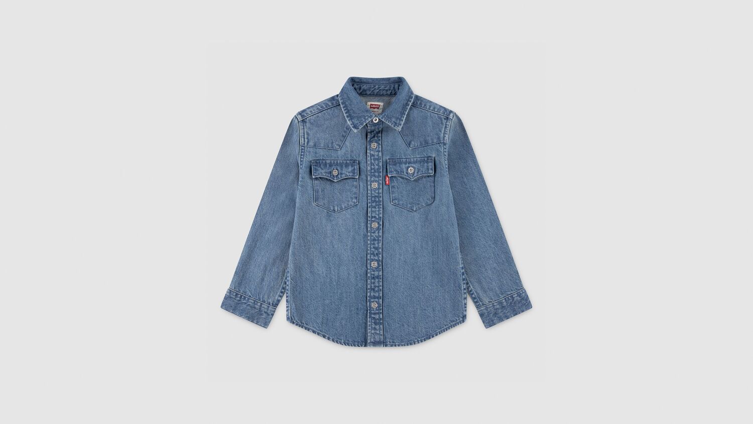 Рубашка в стиле вестерн для мальчиков New Barstow 4-6x Levi's, Vintage Stone - Medium Wash
Рубашка в стиле вестерн для мальчиков New Barstow 4-6x Levi's, Vintage Stone - Medium Wash