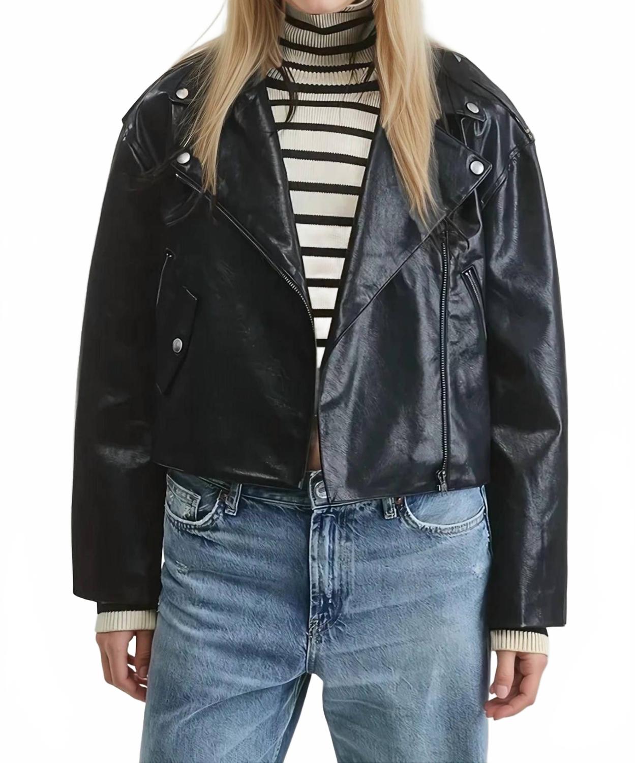 Кожаная куртка Буэнос-Айрес черная Mimosa 
Кожаная куртка Буэнос-Айрес черная Mimosa