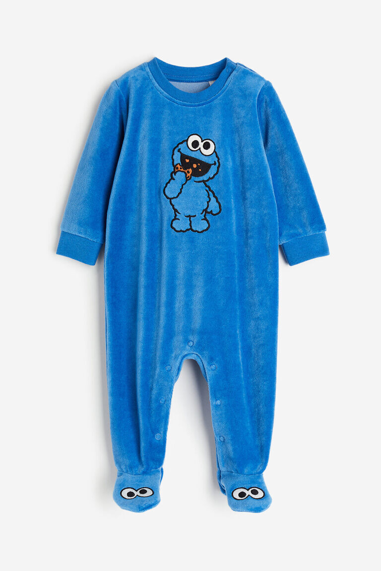 Велюровая универсальная пижама H&M, синий
Велюровая универсальная пижама H&M, синий