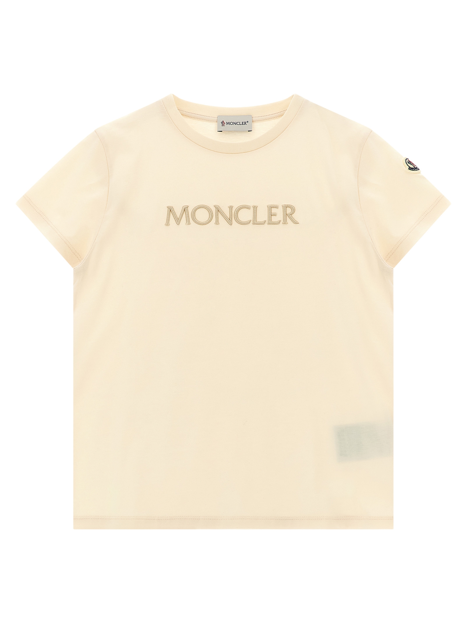Футболка с вышитым логотипом Moncler Enfant, бежевый
Футболка с вышитым логотипом Moncler Enfant, бежевый