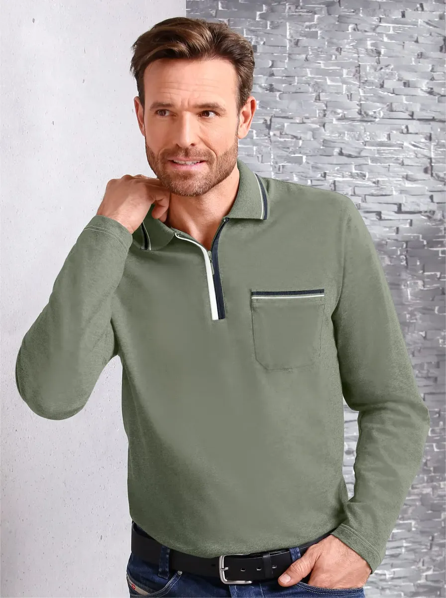 Классическая рубашка-поло с длинными рукавами "Poloshirt" Classic, оливковый
Классическая рубашка-поло с длинными рукавами "Poloshirt" Classic, оливковый