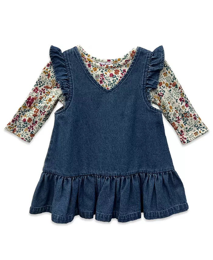 Детский комплект для девочек: топ с длинными рукавами и джинсовый комбинезон Blueberi Boulevard, синий
Детский комплект для девочек: топ с длинными рукавами и джинсовый комбинезон Blueberi Boulevard, синий