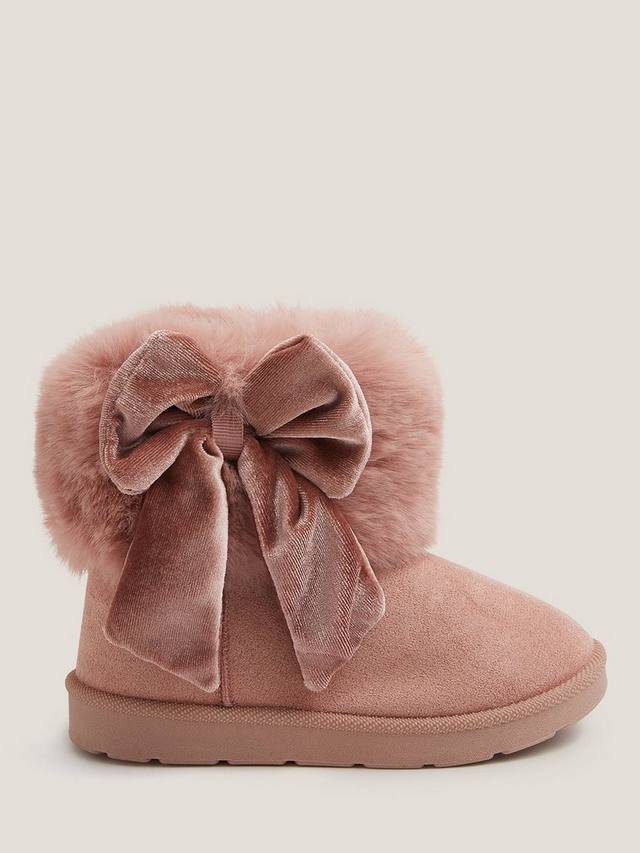 Детские ботинки с бантом из искусственного меха Monsoon, Pink
Детские ботинки с бантом из искусственного меха Monsoon, Pink