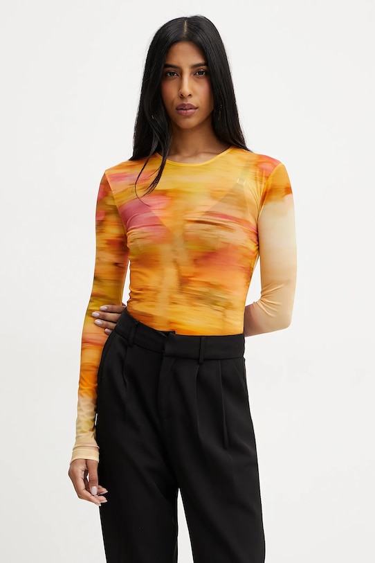 Лонгслив Pinko, оранжевый
Лонгслив Pinko, оранжевый