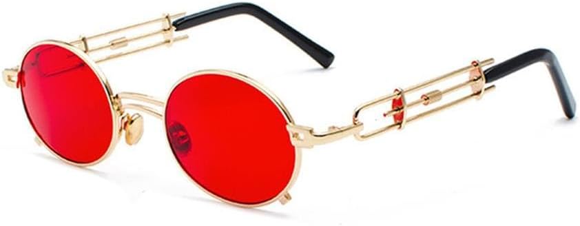 Панк-очки овальной формы красного цвета для мужчин, металлическая черная оправа, хип-хоп, для женщин, винтажные маленькие солнцезащитные очки, аксессуары в стиле стимпанк 90-х KTUCN, 4 Gold Red
Панк-очки овальной формы красного цвета для мужчин, металлическая черная оправа, хип-хоп, для женщин, винтажные маленькие солнцезащитные очки, аксессуары в стиле стимпанк 90-х KTUCN, 4 Gold Red