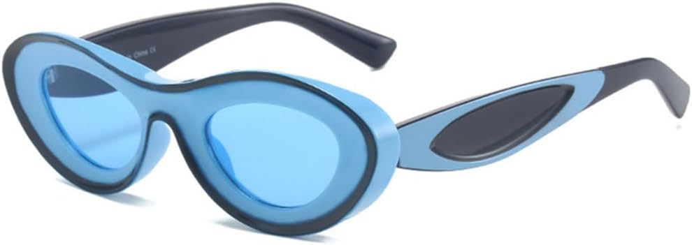 Модные персонализированные овальные солнцезащитные очки с цветовыми блоками для женщин, для активного отдыха на природе, с защитой от УФ-излучения UV400, для мужчин и для пляжа TYUVIVO, Blue Blue
Модные персонализированные овальные солнцезащитные очки с цветовыми блоками для женщин, для активного отдыха на природе, с защитой от УФ-излучения UV400, для мужчин и для пляжа TYUVIVO, Blue Blue