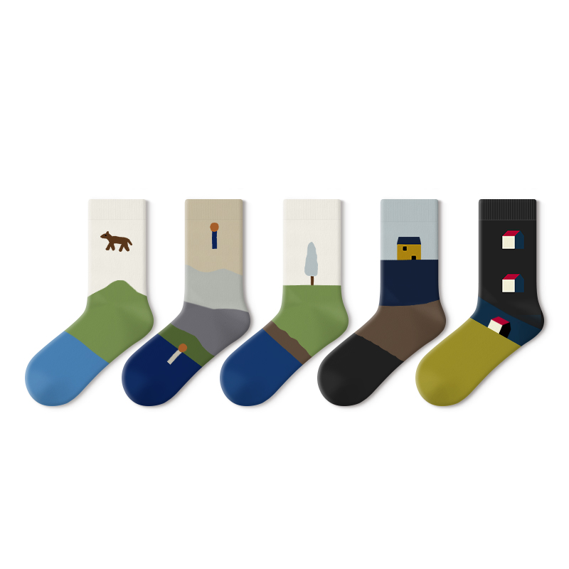 Унисекс носки Crew 5 штук Primeet, 5 Pack (Sports Illustration Trendy Socks Set F)
Унисекс носки Crew 5 штук Primeet, 5 Pack (Sports Illustration Trendy Socks Set F)