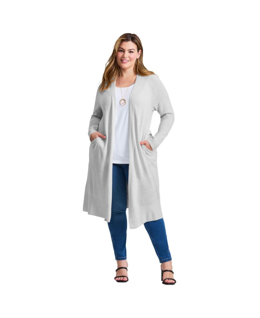Женский кардиган-пыльник с рукавами реглан AVENUE, Light heather grey
Женский кардиган-пыльник с рукавами реглан AVENUE, Light heather grey
