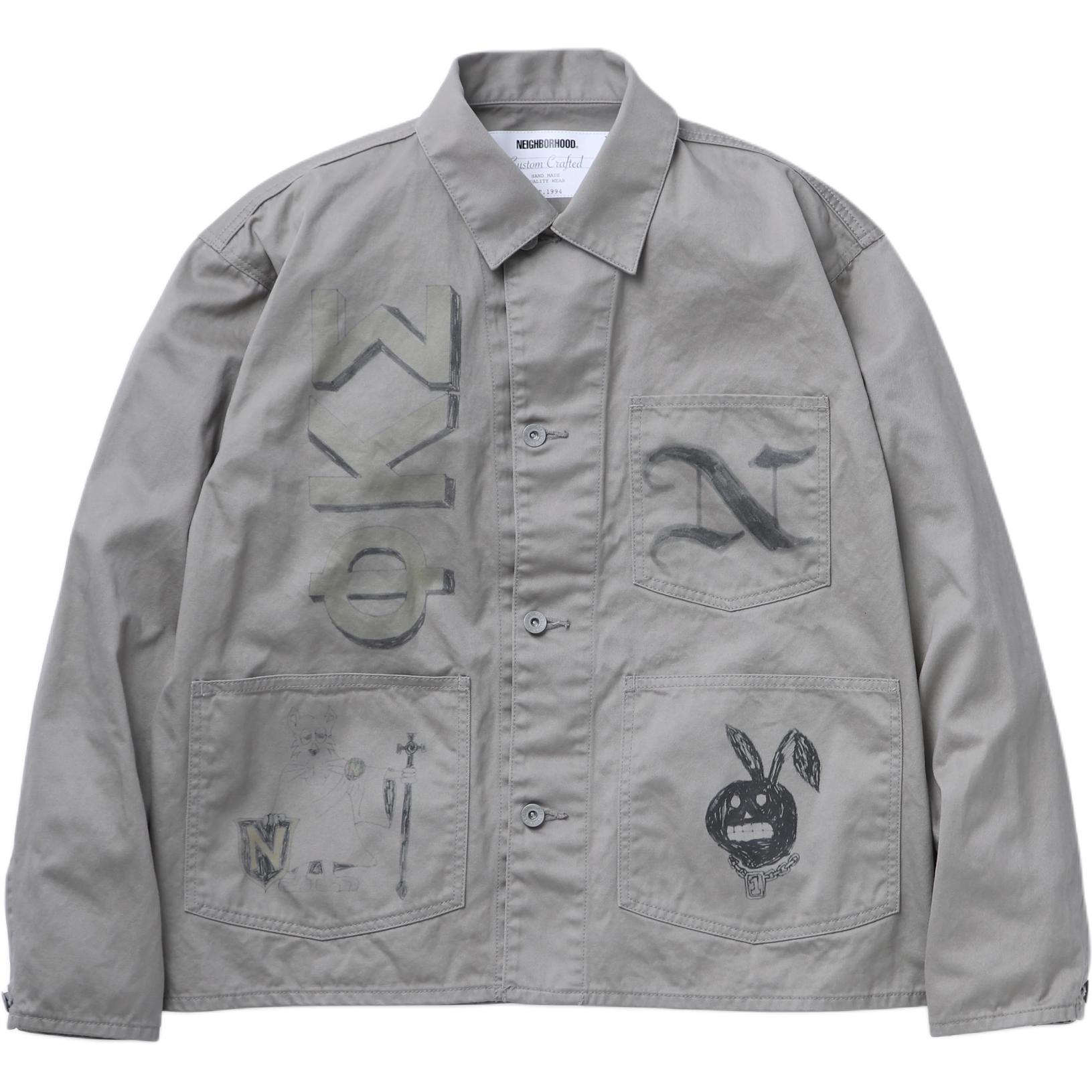 Мемориальная рубашка-куртка NEIGHBORHOOD, серый
Мемориальная рубашка-куртка NEIGHBORHOOD, серый