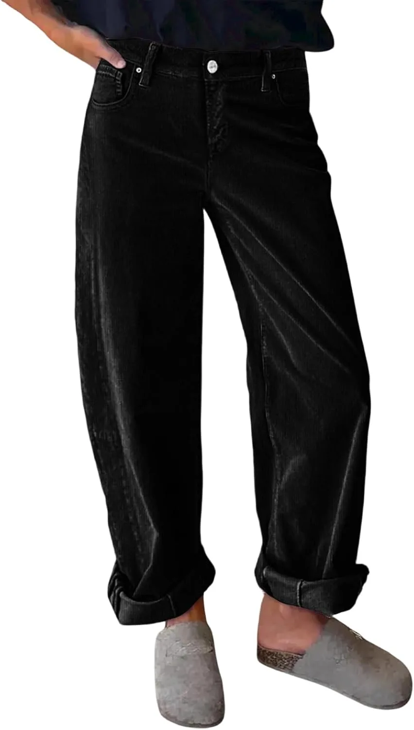 FONMA широкие джинсы для женщин с прямой штаниной и эластичным поясом
FONMA широкие джинсы для женщин с прямой штаниной и эластичным поясом