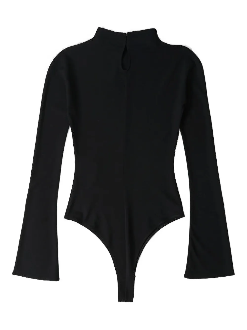 Вышитое боди с высоким воротом Courrèges, черный
Вышитое боди с высоким воротом Courrèges, черный