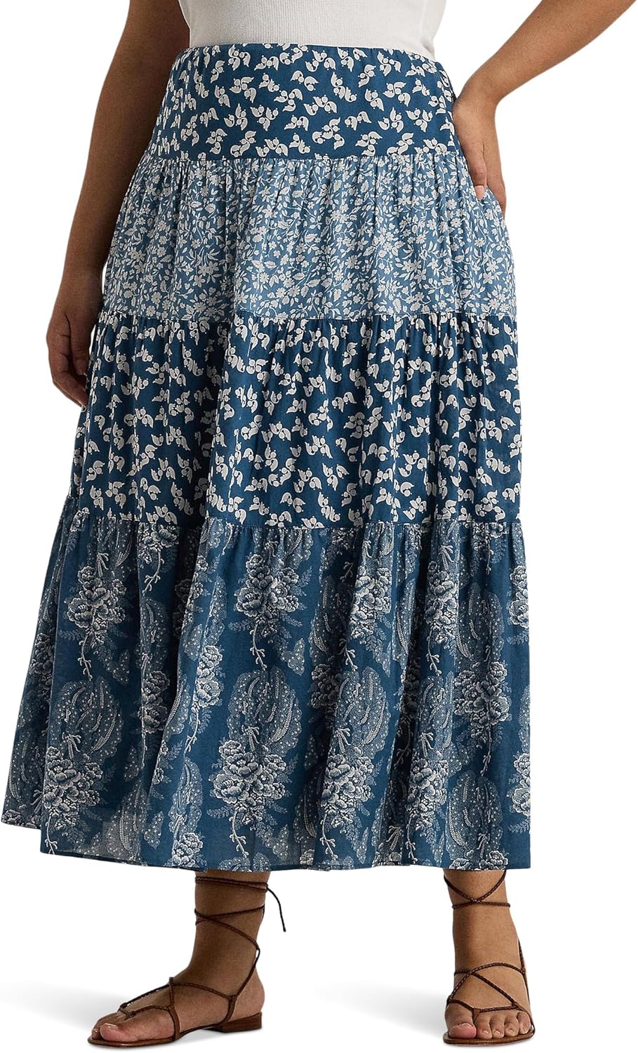 Lauren Ralph Lauren женская плюс-сайз пачворк цветочная вуаль ярусная юбка, Blue/Cream
Lauren Ralph Lauren женская плюс-сайз пачворк цветочная вуаль ярусная юбка, Blue/Cream