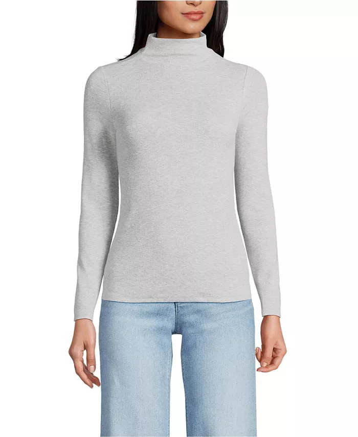 Женский драпированный жакет с длинным рукавом и воротником-стойкой Lands' End, серый
Женский драпированный жакет с длинным рукавом и воротником-стойкой Lands' End, серый