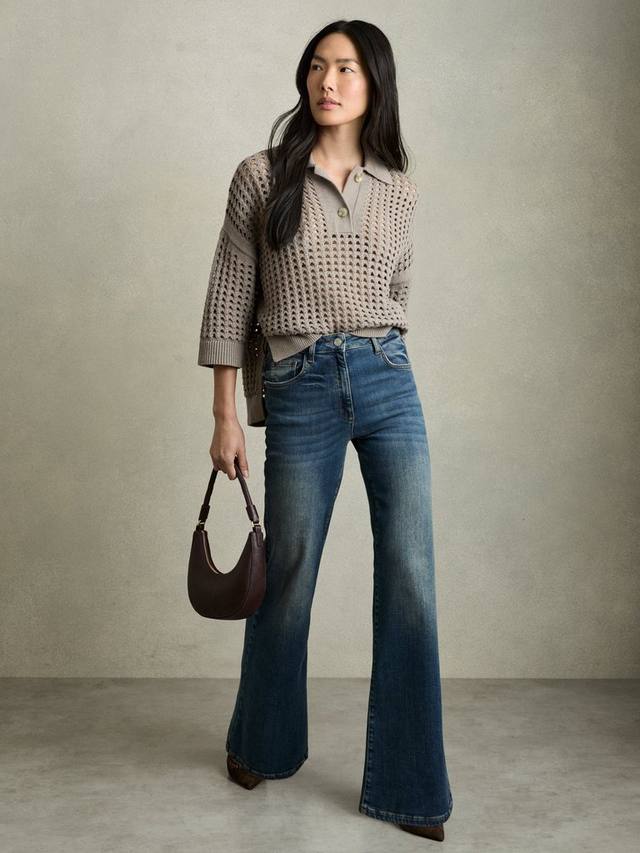 Джемпер с открытой строчкой reika Reiss, цвет Stone
Джемпер с открытой строчкой reika Reiss, цвет Stone