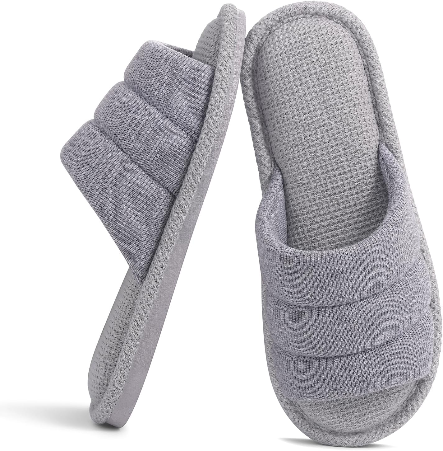 Женские и мужские домашние тапочки Shevalues Summer, дышащие с вафельной текстурой, открытый носок, для использования дома, серый
Женские и мужские домашние тапочки Shevalues Summer, дышащие с вафельной текстурой, открытый носок, для использования дома, серый