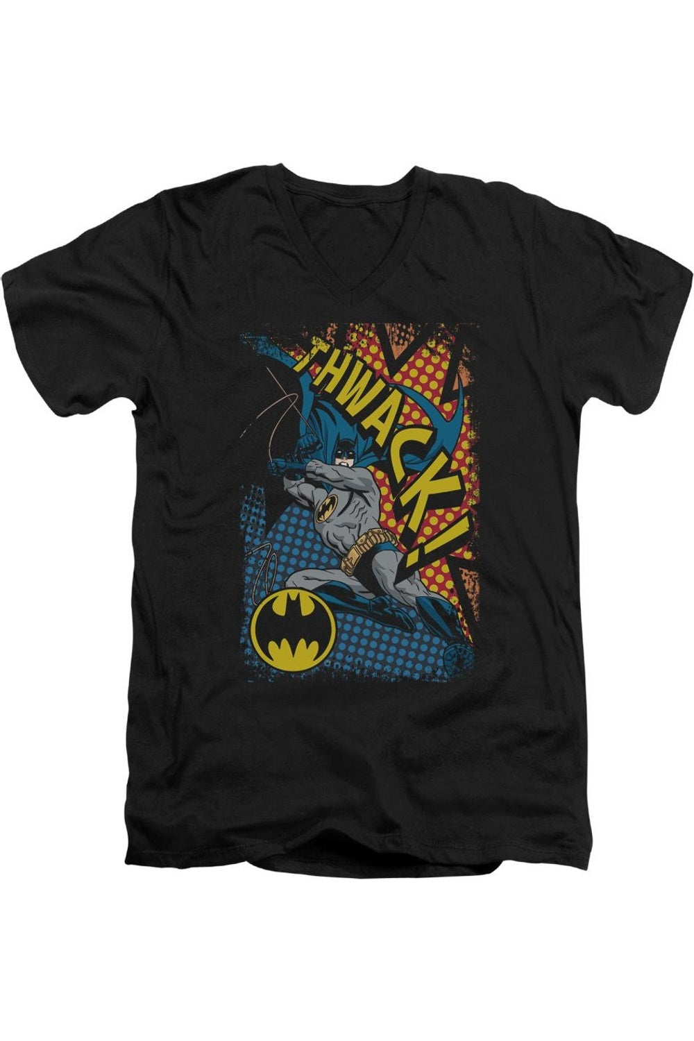 Футболка Batman Thwack с коротким рукавом и V-образным вырезом для взрослых Gildan, черный
Футболка Batman Thwack с коротким рукавом и V-образным вырезом для взрослых Gildan, черный