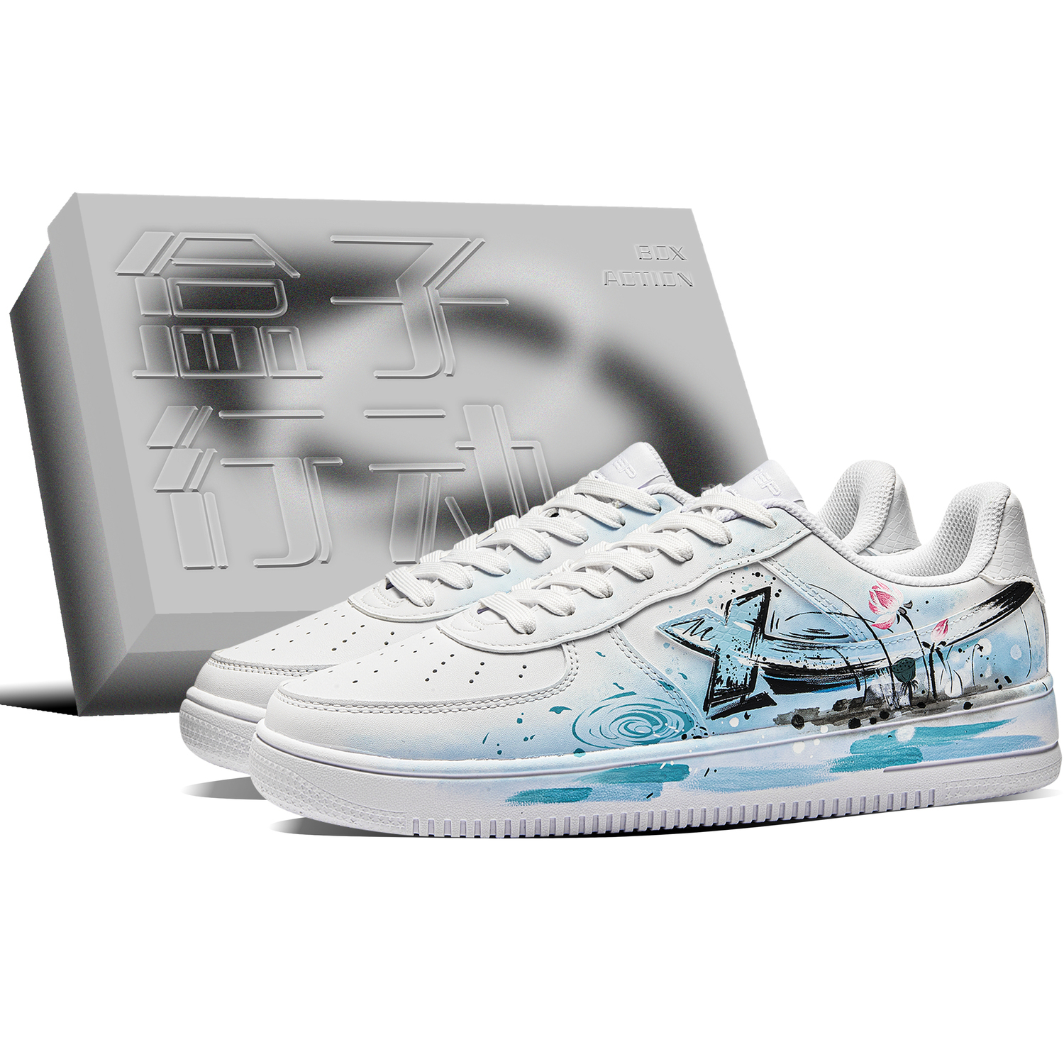 XTEP Мужские кроссовки Air Force One Slip Resistant Shock Absorbers Low Top Skateboard Shoes Water Wave Blue
XTEP Мужские кроссовки Air Force One Slip Resistant Shock Absorbers Low Top Skateboard Shoes Water Wave Blue