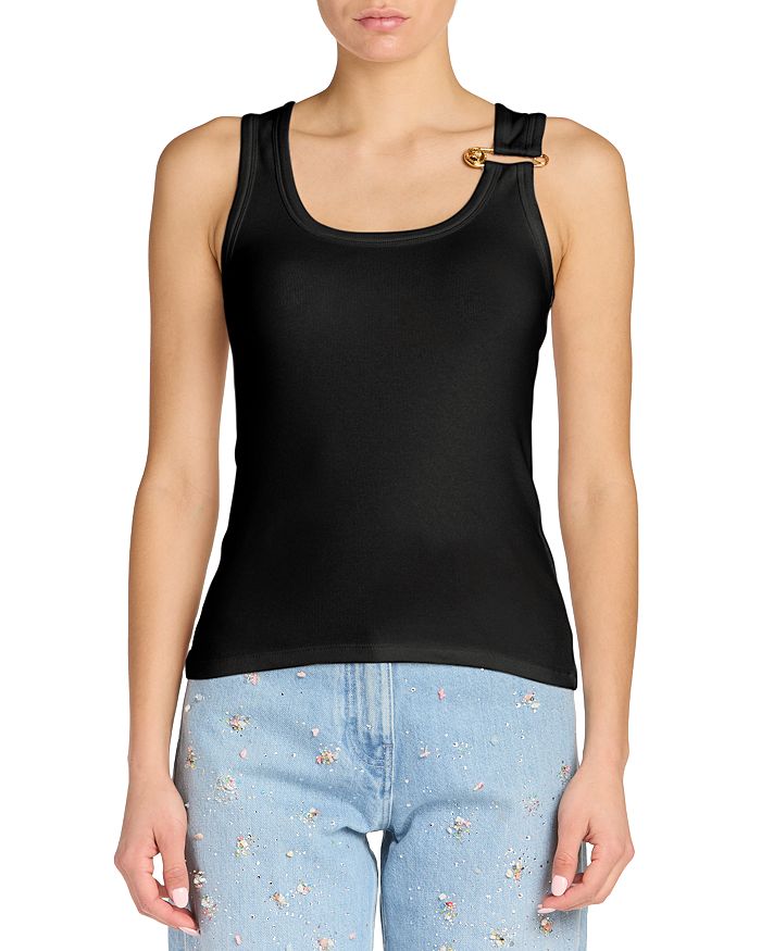 Топ без рукавов с логотипом Versace, черный
Топ без рукавов с логотипом Versace, черный