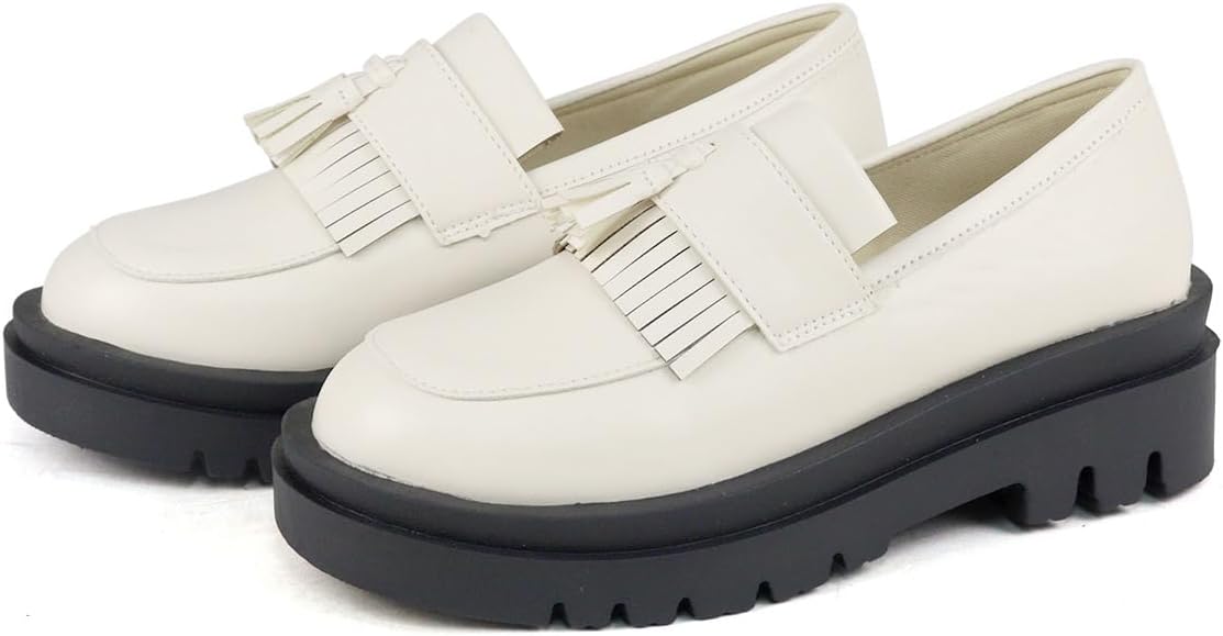 Женские лоферы с кисточками, мужской стиль, подошва 5,5 см, U-образный носок Liberty Doll, слоновая кость
Женские лоферы с кисточками, мужской стиль, подошва 5,5 см, U-образный носок Liberty Doll, слоновая кость