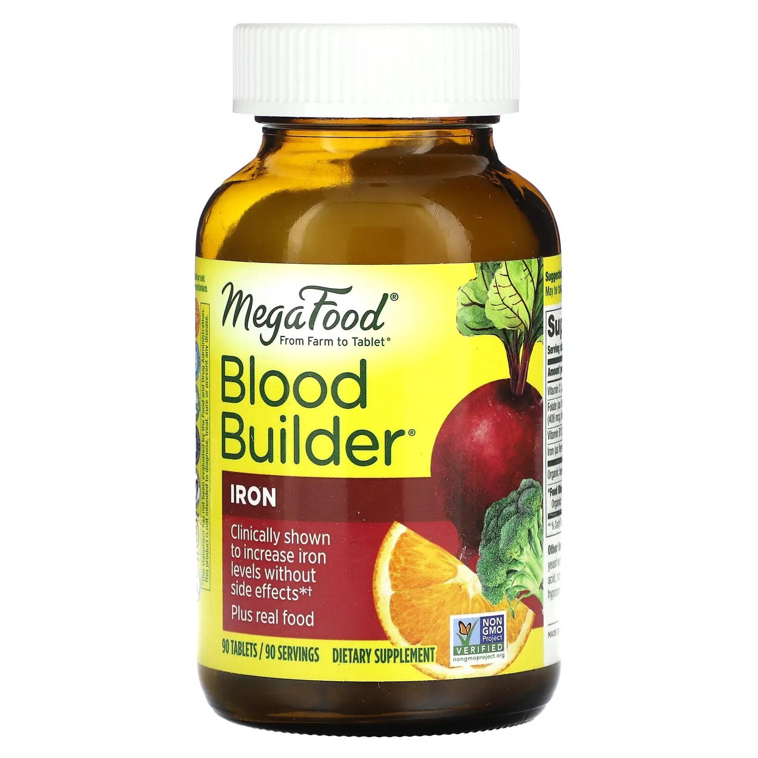MegaFood Blood Builder Iron & Multivitamin Supplement 90 Tablets 
MegaFood Blood Builder Iron & Multivitamin Supplement 90 Tablets