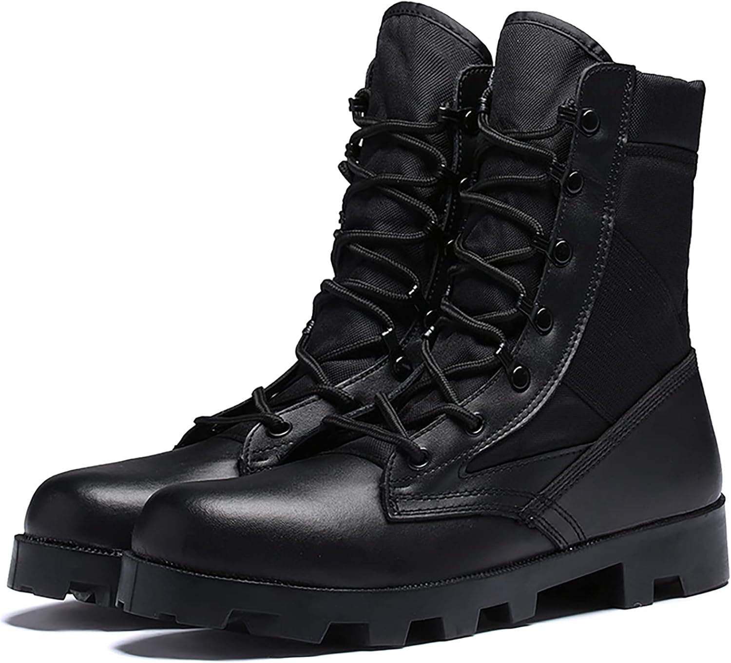 Военные ботинки для пустынного боя QAXZESA для мужчин, тактические патрульные армейские ботинки, шнурованные обувь, безопасные, для полиции и походов, черные-41
Военные ботинки для пустынного боя QAXZESA для мужчин, тактические патрульные армейские ботинки, шнурованные обувь, безопасные, для полиции и походов, черные-41