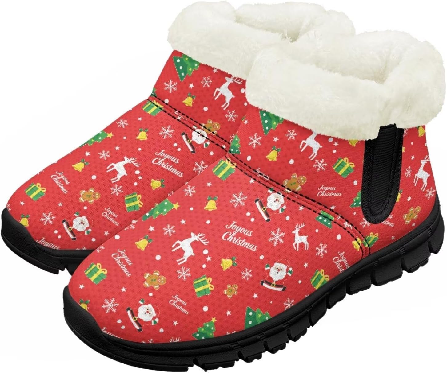 Детские зимние ботинки для девочек и мальчиков, водонепроницаемые, с противоскользящей подошвой, утепленные мехом, для улицы, зимние кроссовки для маленьких и больших детей Chririnla, Red Christmas Print
Детские зимние ботинки для девочек и мальчиков, водонепроницаемые, с противоскользящей подошвой, утепленные мехом, для улицы, зимние кроссовки для маленьких и больших детей Chririnla, Red Christmas Print