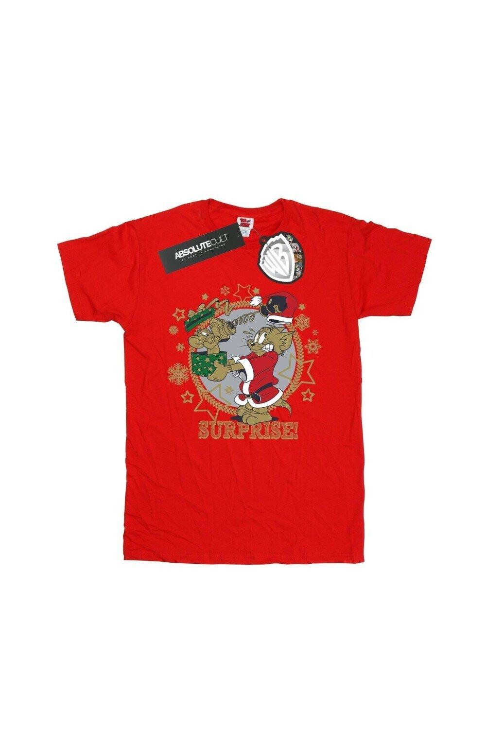 Футболка с рождественским сюрпризом Tom & Jerry, красный
Футболка с рождественским сюрпризом Tom & Jerry, красный
