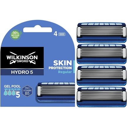 Лезвия для бритвы Hydro 5 Skin Protection — упаковка из 4 шт., Wilkinson Sword
Лезвия для бритвы Hydro 5 Skin Protection — упаковка из 4 шт., Wilkinson Sword