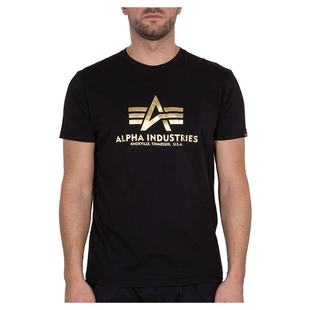 Футболка Alpha Industries Basic Foil Print, черный 
Футболка Alpha Industries Basic Foil Print, черный