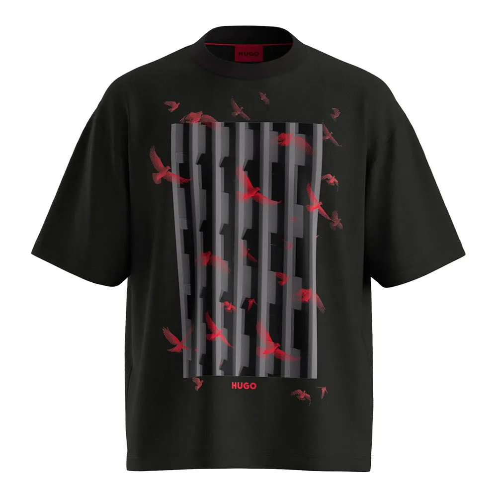 Футболка HUGO Digraph 10266060 01, черный 
Футболка HUGO Digraph 10266060 01, черный