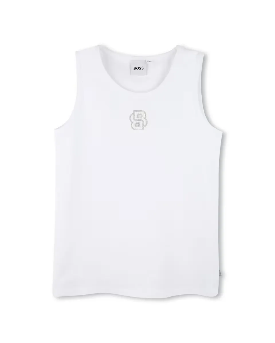 Белая футболка с коротким рукавом для девочки BOSS Kidswear, белый
Белая футболка с коротким рукавом для девочки BOSS Kidswear, белый