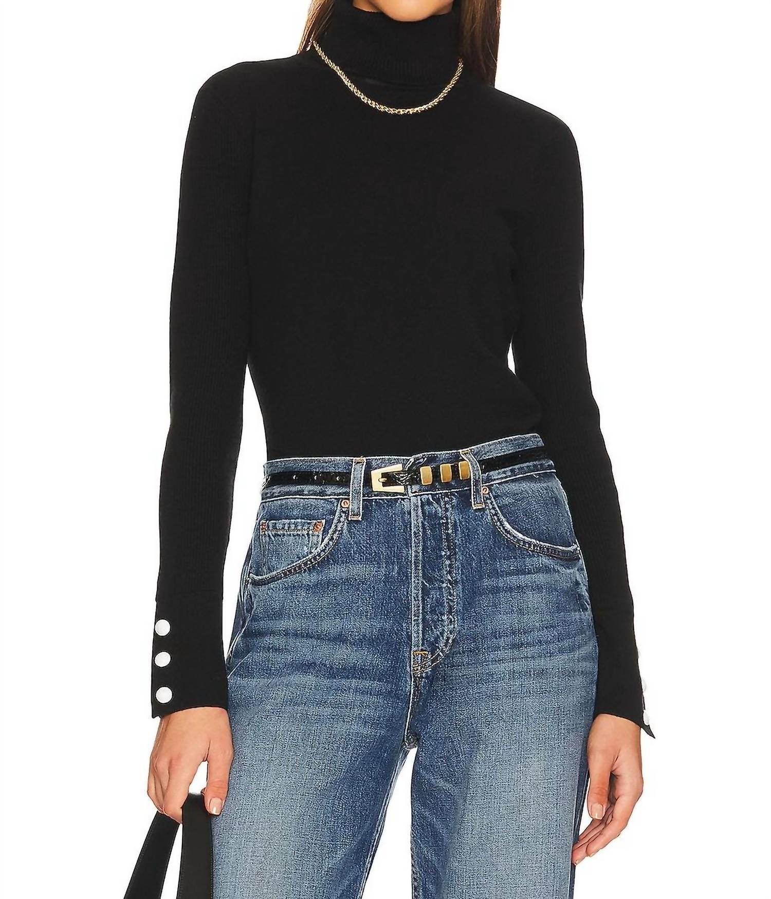 Свитер-водолазка Odette в черно-бежевом цвете L'Agence
Свитер-водолазка Odette в черно-бежевом цвете L'Agence