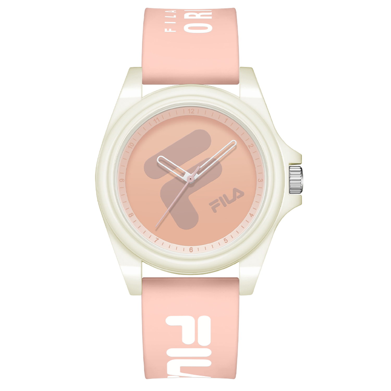 FILA Часы кварцевые с силиконовым ремешком розовый циферблат unisex
FILA Часы кварцевые с силиконовым ремешком розовый циферблат unisex