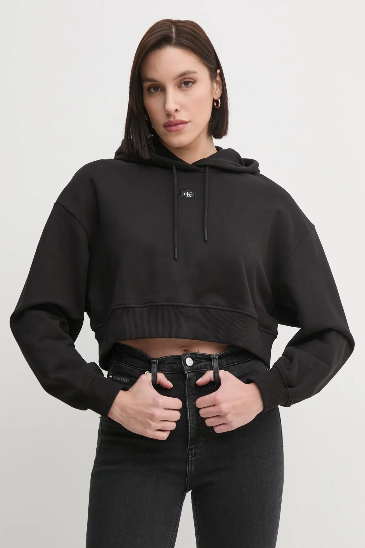 Хлопковая толстовка Calvin Klein Jeans, черный
Хлопковая толстовка Calvin Klein Jeans, черный